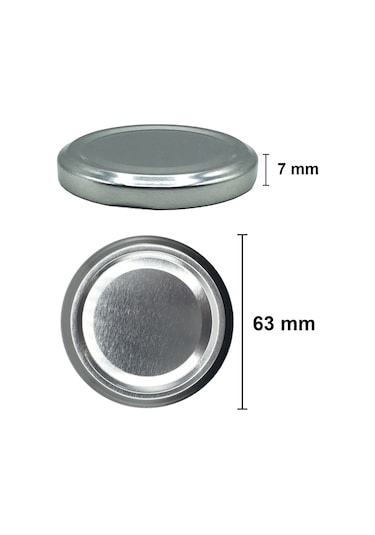 Afracam 210 Ml Metal Kapaklı Şeffaf Cam Kavanoz Siyah