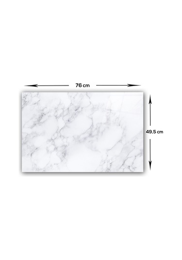 Decorita Klasik Mermer Desenli | Cam Ocak Arkası | 49,5cm x 76cm