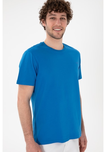 U.S. Polo Assn. Erkek Regular Fit Bisiklet Yaka Kobalt Mavi Basic Tişört 50305928-VR077 U.S. Polo Assn. Erkek Regular Fit Bisiklet Yaka Kobalt Mavi Basic Tişört 50305928-VR077
