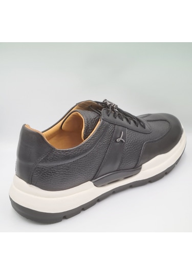Libero 5223 Siyah Hakiki Deri Eva Taban Erkek Deri Sneaker Siyah