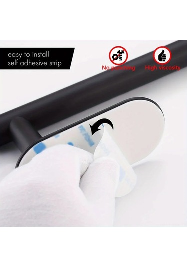 Dianziye Altın Renkli Paslanmaz Çelik Banyo Havlu Tutucu, 40 Cm, Otomatik Yapıştırmalı, Enkazsız Kurulum, Evini Düzenli Tutar Altın