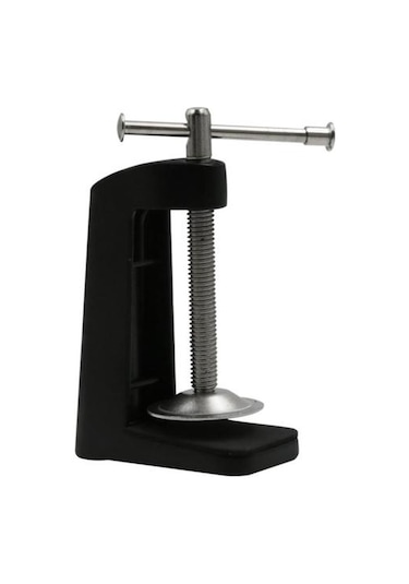 Siyah Ayarlanabilir Masa Lambası Işıkları Metal Stand Döner Klip Kol Kelepçe Kilit Tutucu