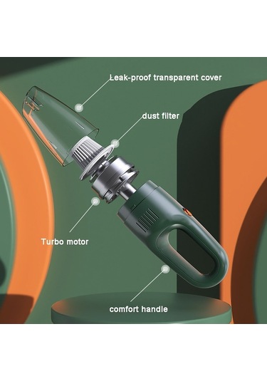 CBTxGlobal Suıtu St-6612c 5000pa 120w Kablosuz Araç Süpürgesi El Yüksek Güçlü Toz Emme Makinesi Mavi