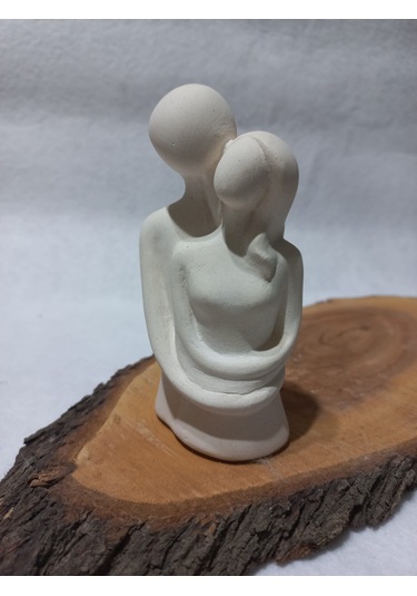 Sarılan Sevgili Biblo Beyaz 01