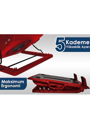 Inca INC-341FXK Ergonomik Tek Fanlı 7" - 17" Stand Notebook Soğutucu