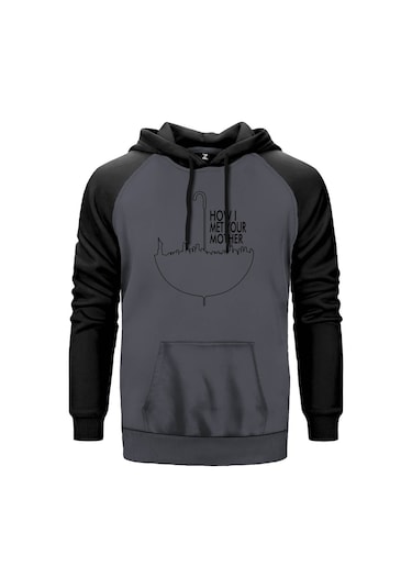 How I Met Your Mother Umbrella Gri Reglan Kol Unisex Sweatshirt Gri