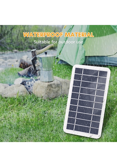 Youmex 5v 2w Mikro Usb Güneş Paneli - 3 Metre Kablolu Dıy Güneş Şarj Cihazı 16x9.5cm
