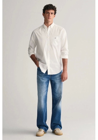 Gant Erkek Beyaz Regular Fit Gömlek Beyaz