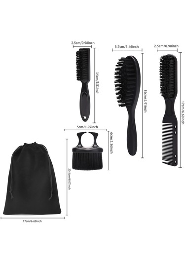 Dolıty Berber Fırçası Ve Tarak Seti Temizleme Saç Kese-paketi