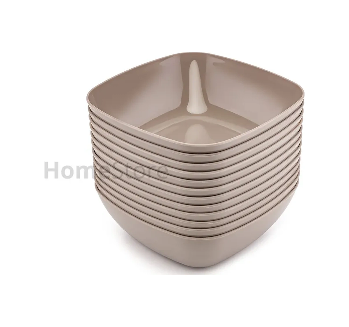 Al' Ternatıva Çorba Tabakları Seti Plastik, 12 Adet 280329193 Kakao