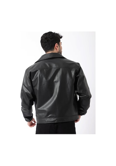 Stilkombin Kolu Lastikli Çıtçıtlı Suni Deri Mont Str 5021-50311 001