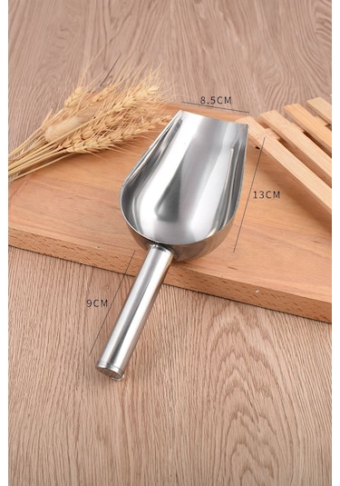 Çelik 13 Cm Baharat Kuruyemiş Bakliyat Erzak Küreği Cin794