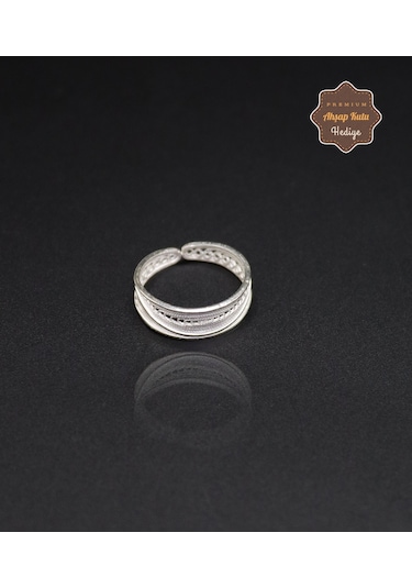 Alyans Model El İşçiliği 925 Ayar Gümüş Telkari Kadın Yüzük 201024681 Gümüş