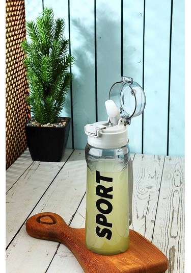 Tuffex Kilitli Kapaklı Taşıma İpli Exclusive Kalite BPA Free Okul ve Sporcu Suluk Matara - Siyah