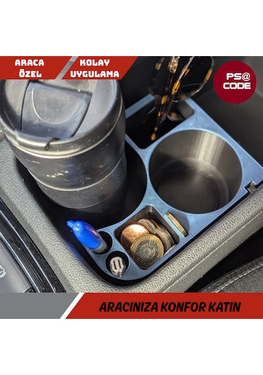 Skoda Karoq Orta Konsol Bardaklık-organizer-düzenleyici 001