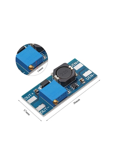 Mt3608 Dc-Dc Step Up Boost Modül 2-28V 2A Voltaj Yükseltici
