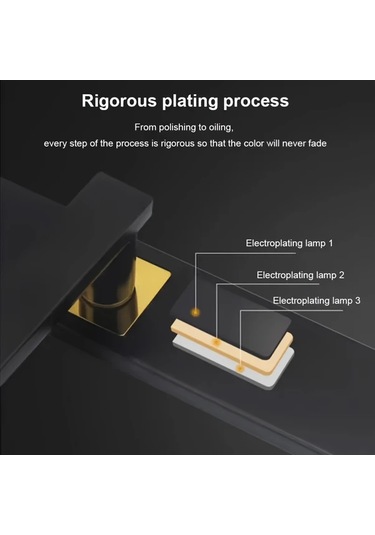 Willowhaven Yüksek Kalite Avrupa Tipi Kapı Kilidi - Sessiz Kulp, Universal Oda Kilidi, Metal Yapı