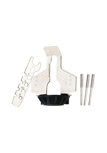 4x Keskinleştirme Eki, Keskinleştirme Seti Kılavuzu Matkap Adaptör Kafası Döner Takım Zinciri Makine Kiti