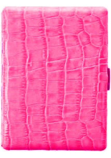 Pearl Japan Cosmos Deri Uzun Sigara Tabakası Croco Pembe 9lu