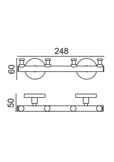 Çelik Banyo Paslanmaz Pirinç Flora Askılık Dörtlü Altın Sarı Gold Sarı