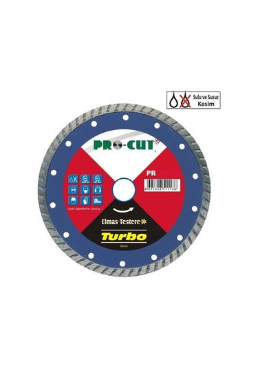 Procut Ab 115 Mm Turbo Kanallı Elmas Testere