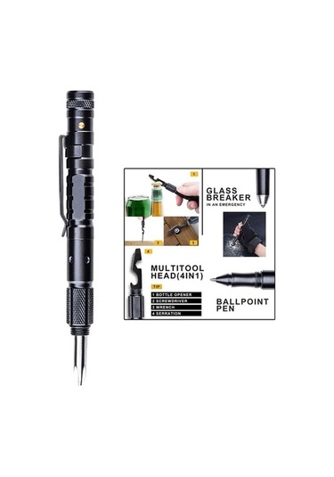 Ulzyvf Yüksek Kaliteli Createtech Taktik Suntek Siyah Kalem Feneri Siyah