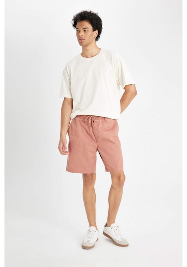 DeFacto Relax Fit Gabardin Bermuda Şort D4697AX24HSBN569 DeFacto Relax Fit Gabardin Bermuda Şort D4697AX24HSBN569