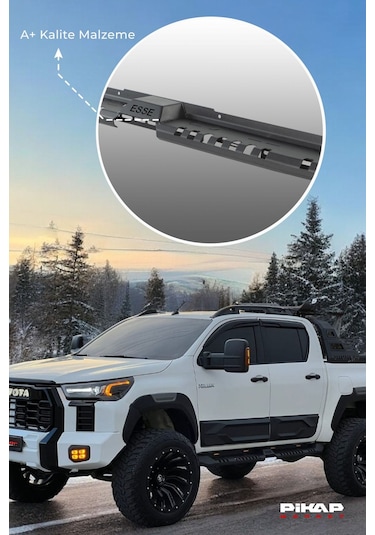 Isızu D-max Uyumlu Lazer Kesim Kutulu Ledli Yan Basamak