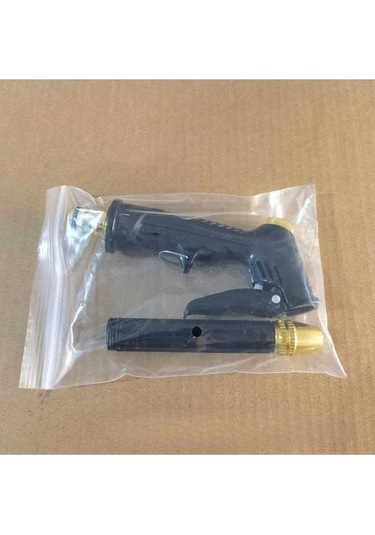 Trendooze Sunshine022 Siyah Turbo Jet Araba Yıkama Tabancası 3/1 Basınçlı Hortum Başlığı Bakır Uçlu