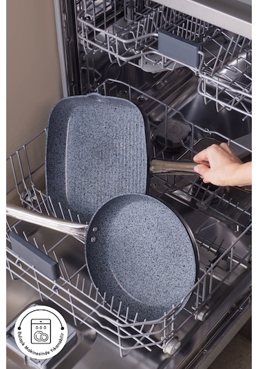 Karaca  Biogranit Monet 2 Parça Tava Grill Set Siyah