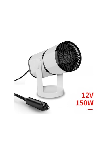 Araba Isıtıcısı 12v/150W Kış Isıtıcısı Araba Buz Çözücü Katlanabilir 360 Dönebilen Elektrikli Isıtıcı