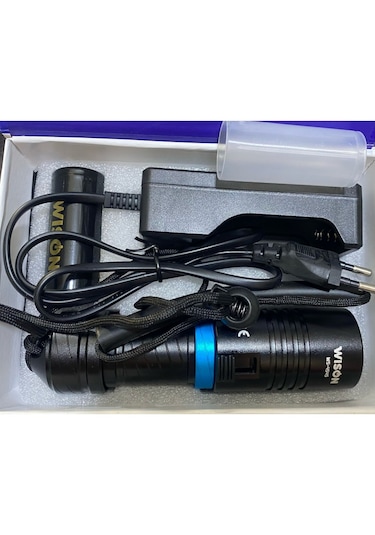 Wison Ws-4545 Şarjlı Su Altı Dalış El Feneri 10w 1800 Lümen