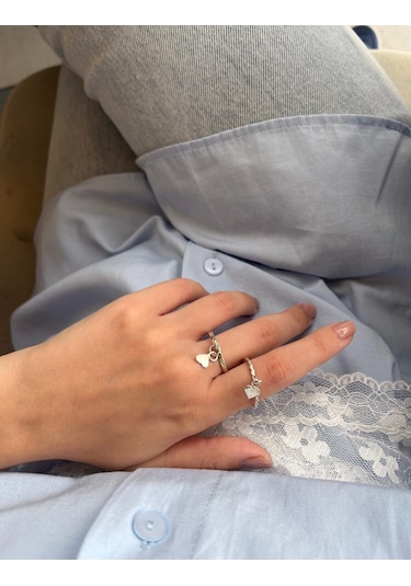 Charm Burgu Yüzük Gümüş