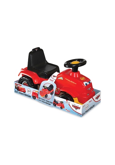 Cars İlk Traktörüm - Binmeli Araba - Çocuk Arabası - İlk Adım Arabası