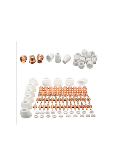 Yifomall "100 Parça Pt-31 L-g-40 Plazma Kesme Torç Nozul, Elektrot Ve Yedek Parça Seti - 40a'ye Kadar"