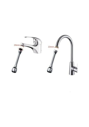 Yayke 360 Derece Döner Musluk Filtresi Tasarruflu Su Musluk Krom