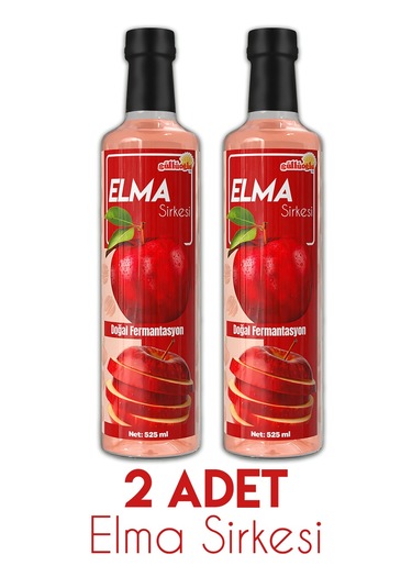 Güllüoğlu Elma Sirkesi X 2 Adet 525ml