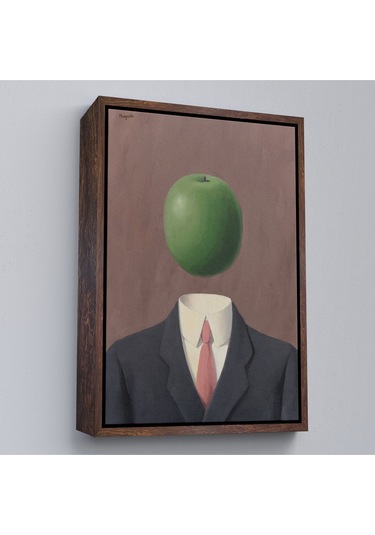 Çerçeveli Rene Magritte - Soyut Sabit Fikir Tablosu-7343