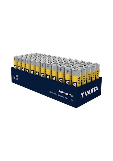 Varta Superlıfe Çinko Aaa İnce Kalem Pil 60Lı Paket