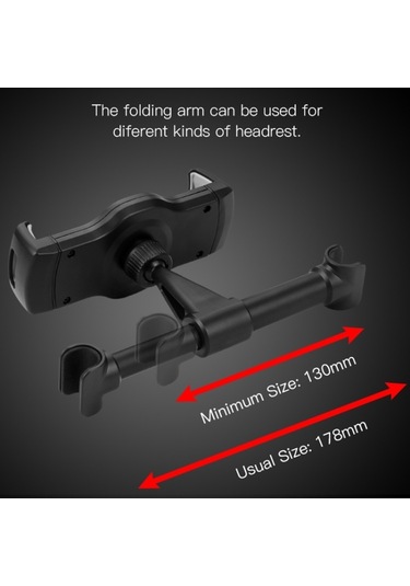 Sones Yesido C29 Araç Arka Koltuk Tablet Tutucu Siyah