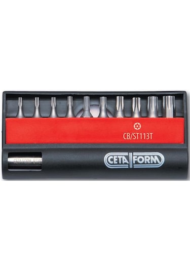 Ceta Form Cb/st113t Delikli Torx Bits Uç Takımı + 1/4" Bits Tutuc