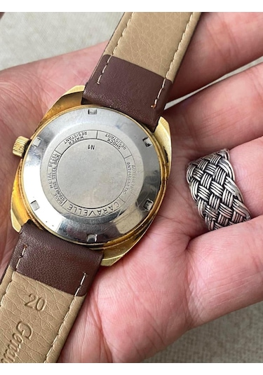 Bulova Caravelle N1 39 mm Deri Kordon Vintage Erkek Kol Saati 2.