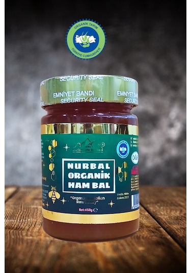 Nurbal Şifa Organik Ham Bal 450 G