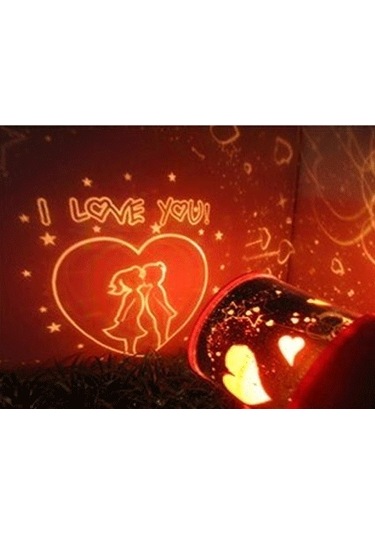 Star Love Projeksiyonlu Gece Lambası Renkli