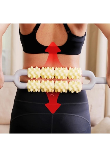 Homyl Egzersiz, Egzersiz Ve Koşu Için Masaj Silindiri Çubuk Sarı