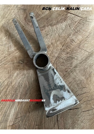 Bcn Kalın Çelik Bahçe Çapası 1 Çelik Çapa Saplı Çatal Çapa