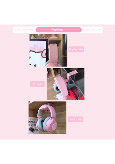 Mufunye Metal Silikon Kulaklık Asıcı: Z Tipi Masaüstü Tutucu, Kolay Kurulum, Lehimli Yapistırıcı, Sıcaklık Ve Çizik Korumalı, Siyah