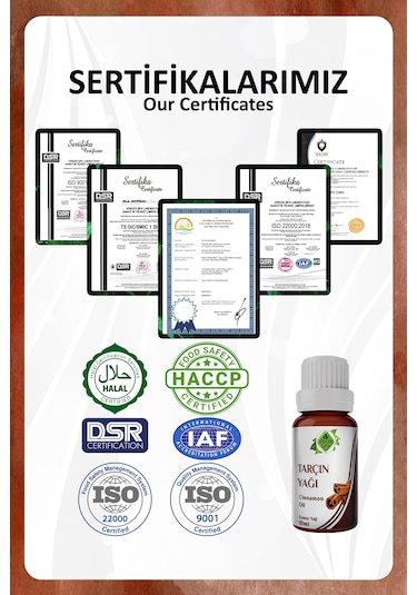 Tarçın Yağı Cinnamon Essential Oil 10 Ml.