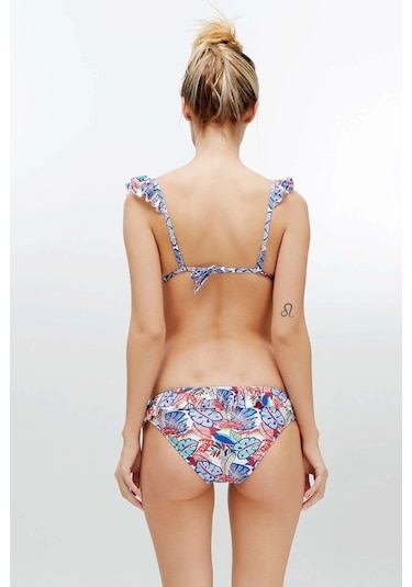 U.S. Polo Assn. Kadın Desenli Bikini Takım