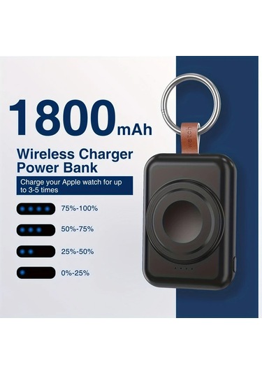 Xuweiwei Siyah X27 Akıllı Saat Şarj Tabanı Hızlı Şarj Manyetik Kablosuz Taşınabilir